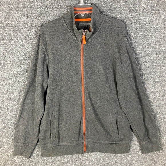 Old Navy Sweater Men's Large Full Zip Gray 100% Cotton Adults‎ L - Picture 1 of 10